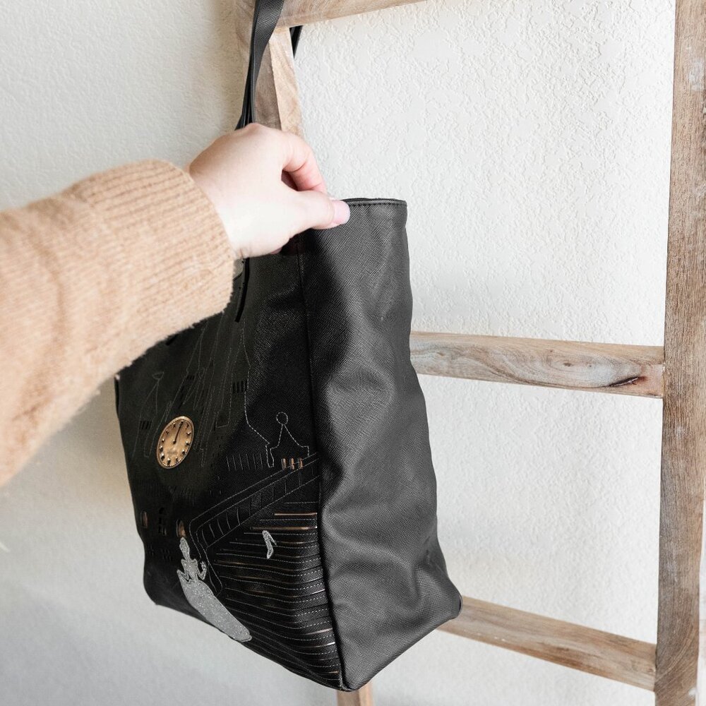 Disney x Danielle Nicole Cinderella Castle Tote Bag | Black Fairytale Purse - Picture 3 of 13